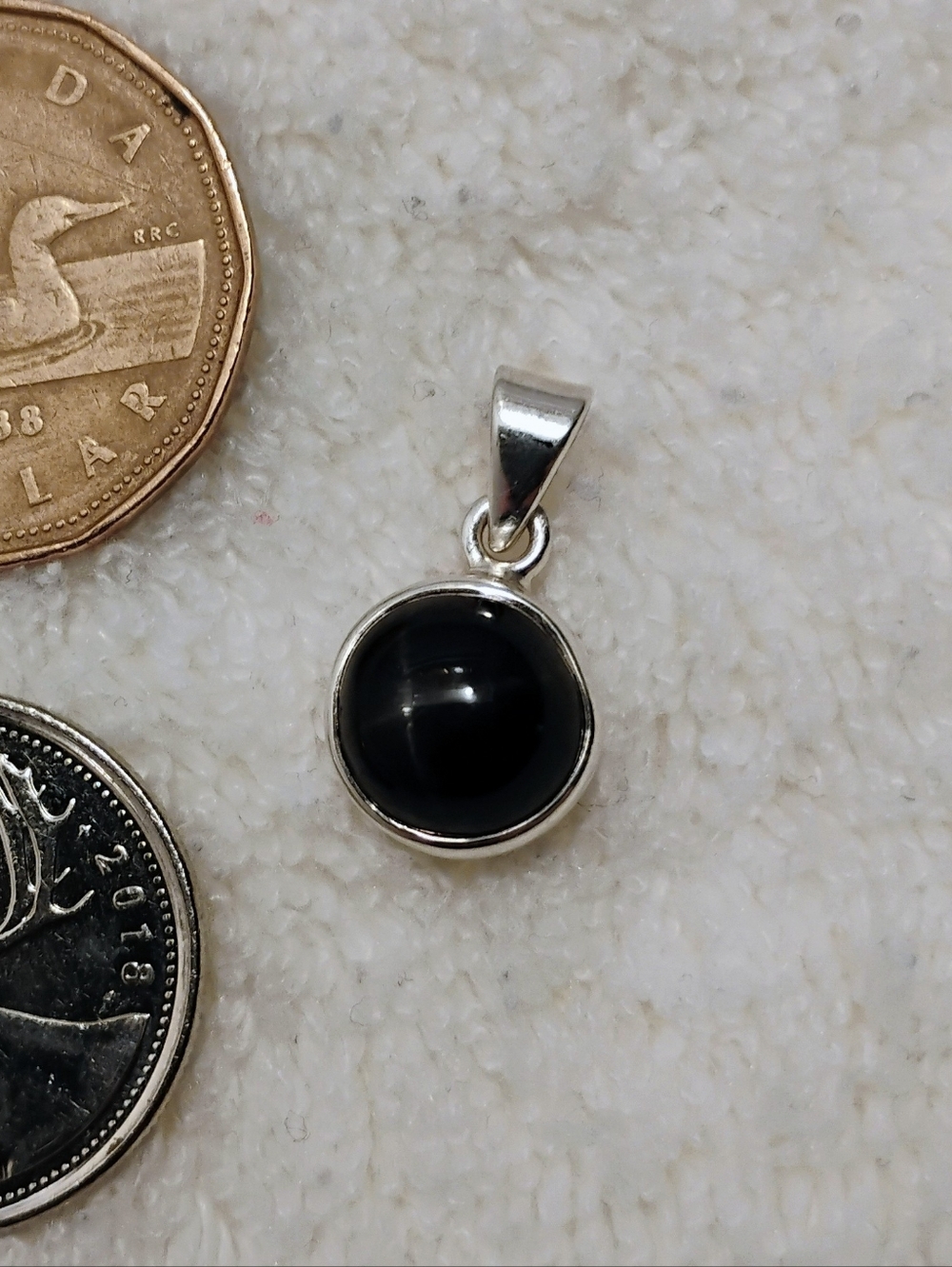 Black Star Diopside Pendant Sterling 925
